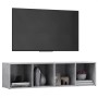 TV stand made of gray concrete plywood 142.5x35x36.5cm by , TV Furniture - Ref: Foro24-805547, Price: 68,67 €, Discount: %