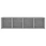 TV stand made of gray concrete plywood 142.5x35x36.5cm by , TV Furniture - Ref: Foro24-805547, Price: 68,67 €, Discount: %