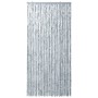 Cortina mosquitera de chenilla blanca y gris 100x220 cm de vidaXL, Mosquiteras para ventanas - Ref: Foro24-284281, Precio: 63...