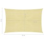 Beige HDPE sail shade 160 g/m² 3x6 m by , Umbrellas - Ref: Foro24-311130, Price: 42,94 €, Discount: %