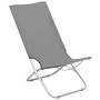 Folding beach chairs 2 units gray fabric by , Garden chairs - Ref: Foro24-310377, Price: 71,79 €, Discount: %