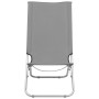 Folding beach chairs 2 units gray fabric by , Garden chairs - Ref: Foro24-310377, Price: 71,79 €, Discount: %