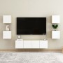 White and Sonoma oak wall-mounted living room furniture 30.5x30x30 cm by , TV Furniture - Ref: Foro24-804496, Price: 35,47 €,...