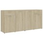 Sideboard aus Sonoma-Eichenholzwerkstoff, 160 x 36 x 75 cm von , Sideboards - Ref: Foro24-3054774, Preis: 199,25 €, Rabatt: %