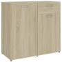 Sonoma Oak Engineered Wood Sideboard 160x36x75 cm by , Sideboards - Ref: Foro24-3054774, Price: 199,99 €, Discount: %