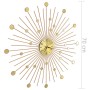 Gold metal wall clock 70 cm by vidaXL, Wall clocks - Ref: Foro24-283862, Price: 71,62 €, Discount: %