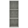 3-stöckiges Regal aus betongrauem Sperrholz, 40 x 30 x 114 cm von , Bücherregale und Regale - Ref: Foro24-800940, Preis: 71,2...