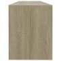 Mueble de TV madera contrachapada blanco y roble 120x30x37,5 cm de , Muebles TV - Ref: Foro24-800284, Precio: 95,26 €, Descue...