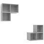 4-teiliges TV-Schrank-Set aus betongrauer Spanplatte von , TV-Möbel - Ref: Foro24-3079767, Preis: 115,99 €, Rabatt: %