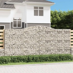 Gabion baskets 9 pcs arch shape iron 400x50x180/200 cm by , Pots and planters - Ref: Foro24-3147055, Price: 2,00 €, Discount: %