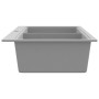 Built-in two-bowl gray granite sink by , Sinks - Ref: Foro24-141676, Price: 296,57 €, Discount: %