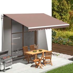 Replacement fabric for brown awning 4.5x3.5 m by , Awnings - Ref: Foro24-311980, Price: 69,64 €, Discount: %