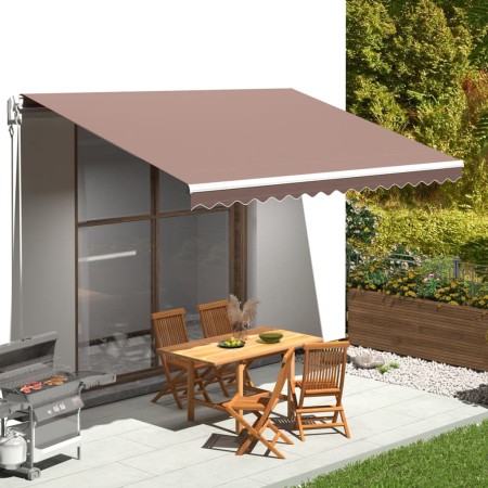 Replacement fabric for brown awning 4.5x3.5 m by , Awnings - Ref: Foro24-311980, Price: 69,99 €, Discount: %