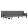 L-förmiges Schlafsofa aus dunkelgrauem Stoff, 260 x 140 x 70 cm von , Sofas - Ref: Foro24-3157273, Preis: 387,88 €, Rabatt: %