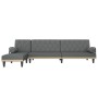 L-förmiges Schlafsofa aus dunkelgrauem Stoff, 260 x 140 x 70 cm von , Sofas - Ref: Foro24-3157273, Preis: 387,88 €, Rabatt: %