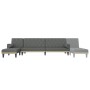 L-förmiges Schlafsofa aus dunkelgrauem Stoff, 260 x 140 x 70 cm von , Sofas - Ref: Foro24-3157273, Preis: 387,88 €, Rabatt: %