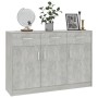 Concrete gray plywood sideboard 110x30x75 cm by , Sideboards - Ref: Foro24-800706, Price: 149,11 €, Discount: %