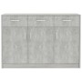 Aparador de madera contrachapada gris hormigón 110x30x75 cm de , Aparadores - Ref: Foro24-800706, Precio: 149,11 €, Descuento: %