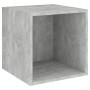 Armario de pared 2 uds madera gris hormigón 37x37x37 cm de , Estantes y estanterías - Ref: Foro24-805457, Precio: 53,20 €, De...