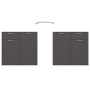 Gray plywood sideboard 80x36x75 cm by , Sideboards - Ref: Foro24-805772, Price: 109,99 €, Discount: %