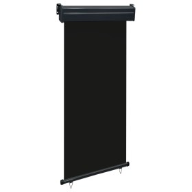 Black balcony side awning 105x250 cm by , Umbrellas - Ref: Foro24-48412, Price: 63,99 €, Discount: %