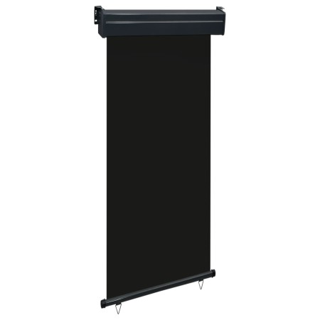 Black balcony side awning 105x250 cm by , Umbrellas - Ref: Foro24-48412, Price: 66,93 €, Discount: %