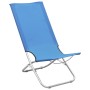 Folding beach chairs 2 units blue fabric by , Garden chairs - Ref: Foro24-310374, Price: 69,60 €, Discount: %