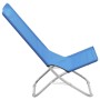 Folding beach chairs 2 units blue fabric by , Garden chairs - Ref: Foro24-310374, Price: 69,60 €, Discount: %