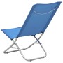 Folding beach chairs 2 units blue fabric by , Garden chairs - Ref: Foro24-310374, Price: 69,60 €, Discount: %