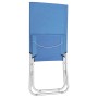 Folding beach chairs 2 units blue fabric by , Garden chairs - Ref: Foro24-310374, Price: 69,60 €, Discount: %