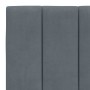 Dark gray velvet padded bed headboard 180 cm by , Headboards and footboards - Ref: Foro24-374682, Price: 61,35 €, Discount: %