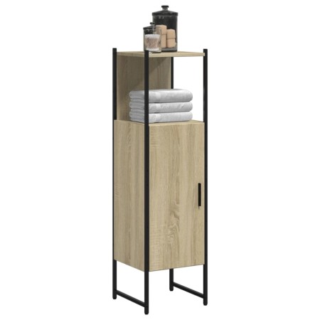 Armario de baño madera ingeniería roble Sonoma 33x33x120,5 cm de , Tocadores - Ref: Foro24-842467, Precio: 86,26 €, Descuento: %