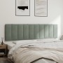 Light gray velvet padded headboard 180 cm by , Headboards and footboards - Ref: Foro24-374681, Price: 61,35 €, Discount: %