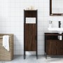 Oak brown engineered wood bathroom cabinet 33x33x120.5 cm by , Dressing tables - Ref: Foro24-842470, Price: 69,44 €, Discount: %