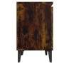 Bedside table with smoked oak metal legs 40x30x50 cm by vidaXL, Nightstands - Ref: Foro24-813116, Price: 35,61 €, Discount: %