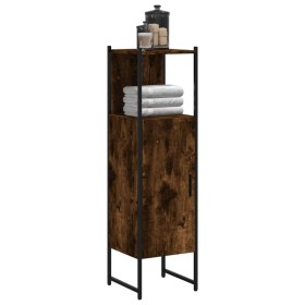 Armario de baño madera ingeniería roble ahumado 33x33x120,5 cm de , Tocadores - Ref: Foro24-842468, Precio: 70,02 €, Descuent...