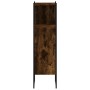 Engineered smoked oak wood bathroom cabinet 33x33x120.5 cm by , Dressing tables - Ref: Foro24-842468, Price: 70,02 €, Discoun...