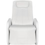 White Synthetic Leather Massage Chair by , Electric massage chairs - Ref: Foro24-242511, Price: 325,48 €, Discount: %