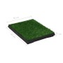 Inodoros mascotas con bandeja césped artificial 2 uds 63x50x7cm de vidaXL, Empapadores para mascotas - Ref: Foro24-170767, Pr...