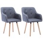 Dining chairs 2 units dark gray fabric by , dining chairs - Ref: Foro24-246757, Price: 166,50 €, Discount: %