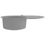 Granite kitchen sink with a gray oval bowl by , Sinks - Ref: Foro24-142959, Price: 197,59 €, Discount: %