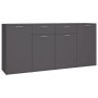 Black engineered wood sideboard 160x36x75 cm by , Sideboards - Ref: Foro24-3074929, Price: 214,98 €, Discount: %