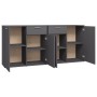 Black engineered wood sideboard 160x36x75 cm by , Sideboards - Ref: Foro24-3074929, Price: 214,98 €, Discount: %