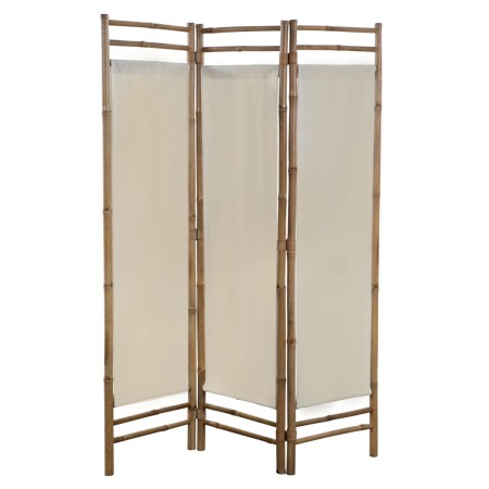 Biombo plegable con 3 paneles 120 cm bambú lona de , Divisores de ambientes - Ref: Foro24-43716, Precio: 118,76 €, Descuento: %