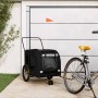 Pet Bicycle Trailer Iron Oxford Cloth Black by , pet strollers - Ref: Foro24-93863, Price: 122,99 €, Discount: %