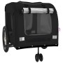 Pet Bicycle Trailer Iron Oxford Cloth Black by , pet strollers - Ref: Foro24-93863, Price: 122,99 €, Discount: %