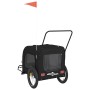 Pet Bicycle Trailer Iron Oxford Cloth Black by , pet strollers - Ref: Foro24-93863, Price: 122,99 €, Discount: %