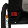 Pet Bicycle Trailer Iron Oxford Cloth Black by , pet strollers - Ref: Foro24-93863, Price: 122,99 €, Discount: %