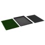 Pet toilets with artificial grass tray 2 units 76x51x3cm by vidaXL, Pet Underpads - Ref: Foro24-170770, Price: 90,97 €, Disco...