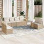 Garden sofa set with beige cushions 8 pcs PE rattan by , Modular outdoor sofas - Ref: Foro24-3251185, Price: 574,99 €, Discou...